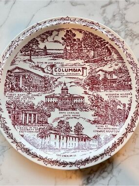 Set of 3 - Vintage Columbia South Carolina Decorative Plates